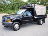 1999 Black Ford F350 Super Duty XL Regular Cab 4x4 Chassis #40571591