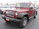 2009 Red Rock Crystal Pearl Jeep Wrangler Unlimited X 4x4 #40571659