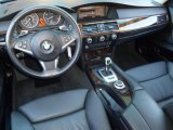 2008 BMW 5 Series 535i Sedan Black Interior