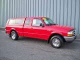 1999 Bright Red Ford Ranger XLT Extended Cab #4049239
