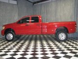 Flame Red Dodge Ram 3500 in 2007