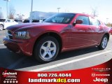 2010 Inferno Red Crystal Pearl Dodge Charger SE #40667952