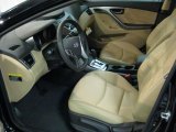 2011 Hyundai Elantra Limited Beige Interior