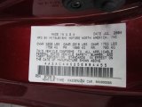 2005 Mitsubishi Eclipse GS Coupe Info Tag