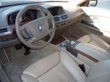 2002 BMW 7 Series 745Li Sedan Beige III Interior