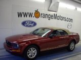 2007 Redfire Metallic Ford Mustang V6 Deluxe Convertible #40710904