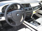 2011 BMW 7 Series 750i Sedan Oyster/Black Interior