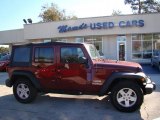Red Rock Crystal Pearl Jeep Wrangler Unlimited in 2010