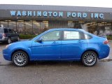 2011 Blue Flame Metallic Ford Focus SES Sedan #40820900