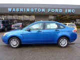 2011 Blue Flame Metallic Ford Focus SE Sedan #40820912