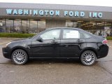 2011 Ebony Black Ford Focus SES Sedan #40820913