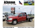 2007 Inferno Red Crystal Pearl Dodge Ram 3500 SLT Quad Cab Chassis #40820738