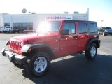 2011 Flame Red Jeep Wrangler Unlimited Sport 4x4 #40820949