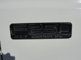 2000 Ford F250 Super Duty XLT Crew Cab Marks and Logos