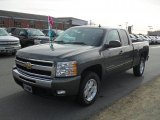 2011 Steel Green Metallic Chevrolet Silverado 1500 LT Extended Cab 4x4 #40879870