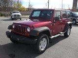 2011 Deep Cherry Red Jeep Wrangler Unlimited Sport 4x4 #40879959
