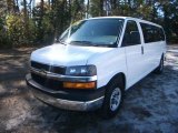 2010 Chevrolet Express LT 3500 Extended Passenger Van Front 3/4 View