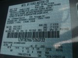 2007 Mustang Color Code for Tungsten Grey Metallic - Color Code: T8