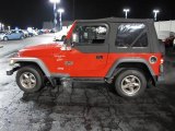 1999 Flame Red Jeep Wrangler Sport 4x4 #41022826