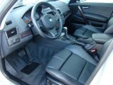 2008 BMW X3 3.0si Black Interior