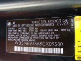 2008 BMW M5 Sedan Info Tag