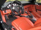 2007 Porsche 911 Turbo Coupe Black/Terracotta Interior