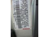 2000 Toyota Camry LE Info Tag