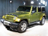 2008 Rescue Green Metallic Jeep Wrangler Unlimited Sahara 4x4 #41067860