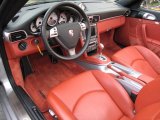 2008 Porsche 911 Turbo Cabriolet Black/Terracotta Interior