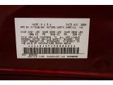 2005 Mitsubishi Galant ES Info Tag