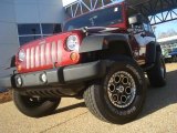 2009 Red Rock Crystal Pearl Coat Jeep Wrangler X 4x4 #41111776
