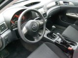 2008 Subaru Impreza WRX Sedan Carbon Black Interior