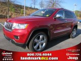 2011 Inferno Red Crystal Pearl Jeep Grand Cherokee Overland 4x4 #41111855