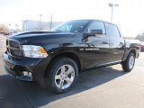 2011 Brilliant Black Crystal Pearl Dodge Ram 1500 Sport Crew Cab 4x4 #41111860