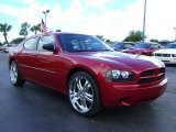 2008 Inferno Red Crystal Pearl Dodge Charger SE #392691