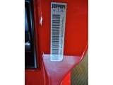 2005 Ferrari F430 Coupe F1 Info Tag
