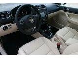 2011 Volkswagen Jetta TDI SportWagen Cornsilk Beige Interior