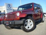 2007 Red Rock Crystal Pearl Jeep Wrangler Unlimited Sahara #41177118
