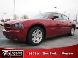 2007 Inferno Red Crystal Pearl Dodge Charger  #41177902