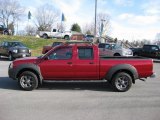 2002 Molten Lava Red Pearl Nissan Frontier XE Crew Cab #41177173