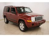 2008 Red Rock Crystal Pearl Jeep Commander Sport 4x4 #41177652