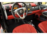 2009 Smart fortwo passion coupe Design Red Interior