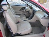 2001 Ford Mustang V6 Convertible Medium Parchment Interior