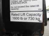 2005 Ford E Series Cutaway E350 Commercial Utility Truck Info Tag
