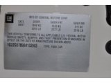 2008 Pontiac G6 GXP Sedan Info Tag