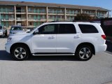 Super White Toyota Sequoia in 2008