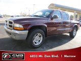 2003 Dark Garnet Red Pearl Dodge Dakota SLT Quad Cab #41301346