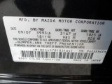 2008 MAZDA3 Color Code for Black Mica - Color Code: 16W