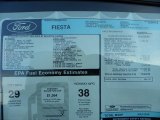 2011 Ford Fiesta SE Sedan Window Sticker