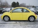 Sunflower Yellow Volkswagen New Beetle in 2008